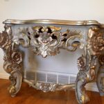 SOLD1 Gray Console Table