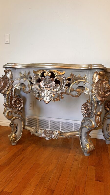 SOLD1 Gray Console Table